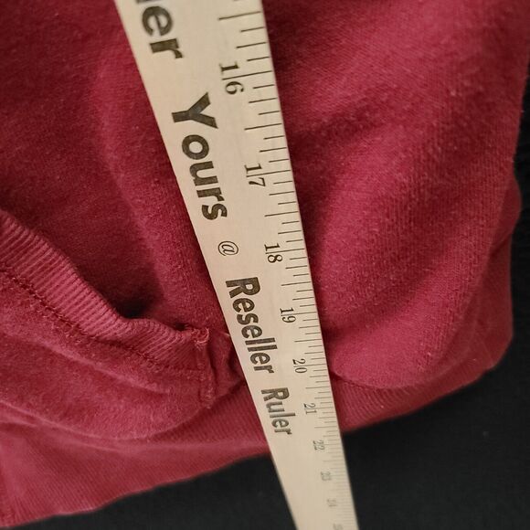 Green Tea Womens Hoodie Red Size Large Cotton Shell Polyester Lining Long Sleeve - Picture 4 of 12